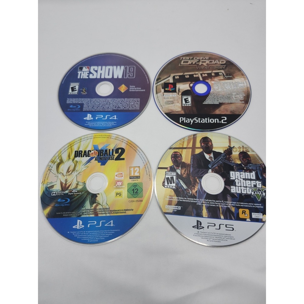 Playstation Games Test Drive Off Road, The Show19, Dragonball Z, Grand Theft...